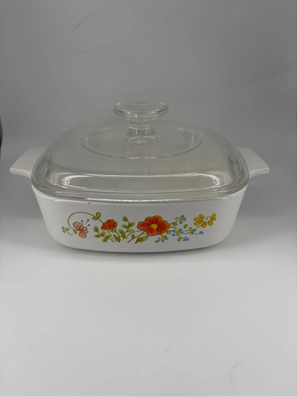 Corning Ware Wildflower 1qt dish with lid